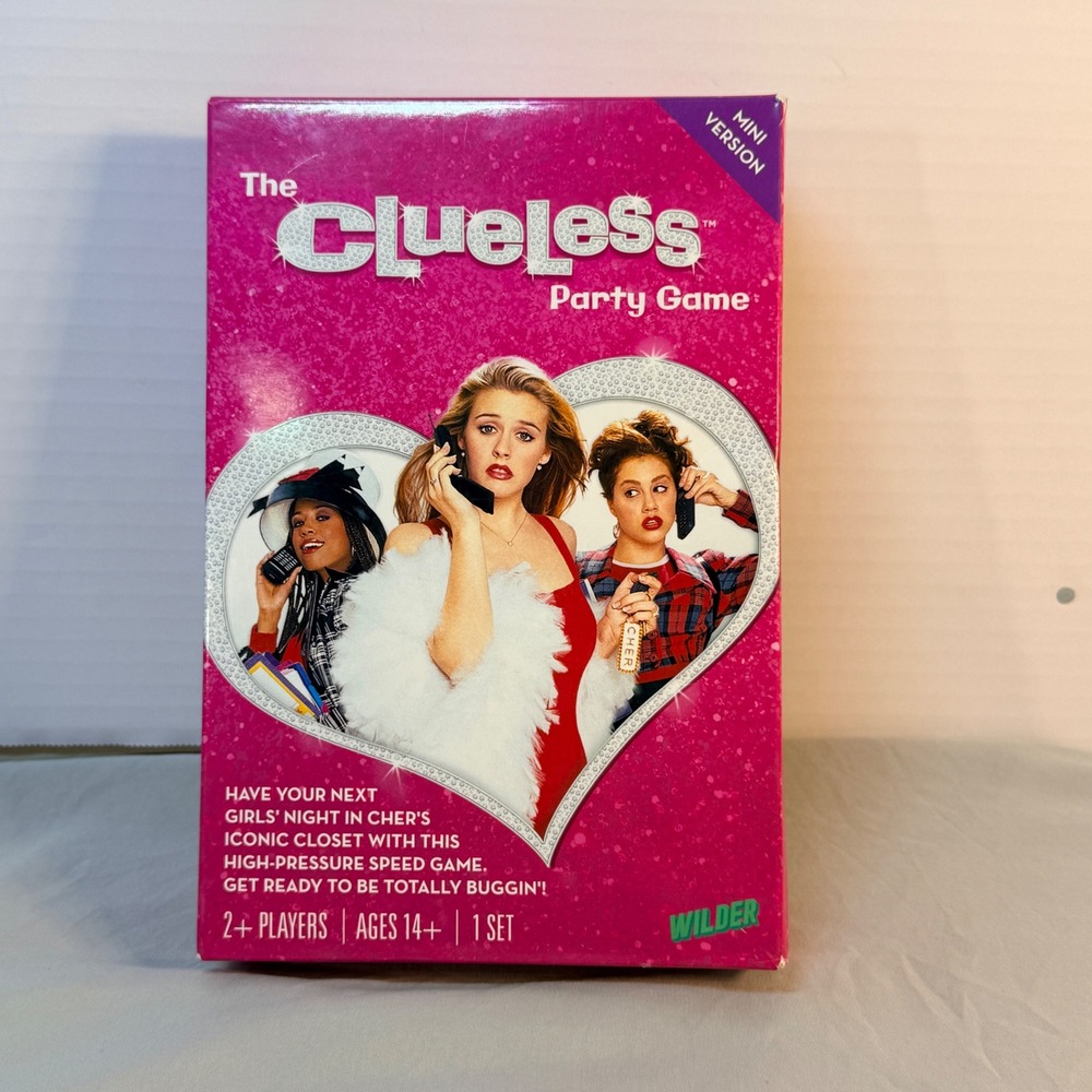 Wilder The Clueless Party Game Mini Version 90s Movie Card Game 2+ Players